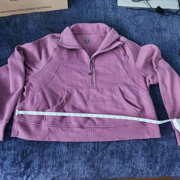 lululemon athletica Tops - lululemon athletica Women's Mauve Half-Zip Sweatshirt